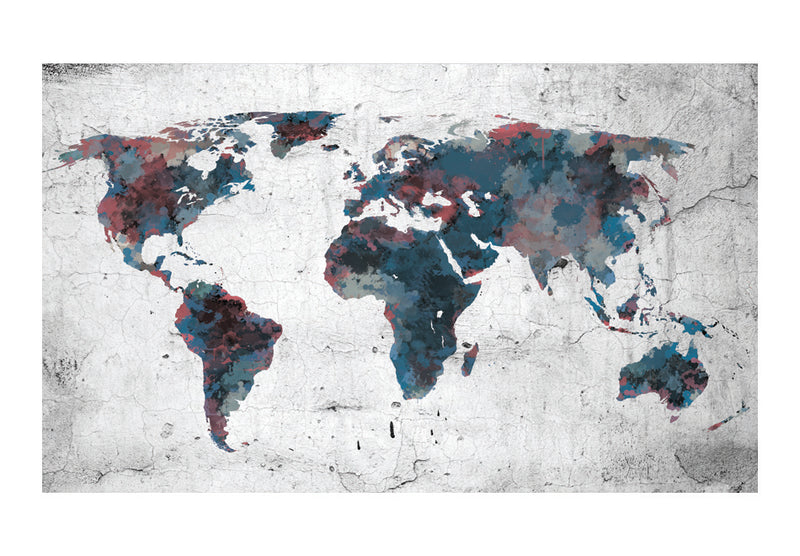 Fototapetes - Pasaules karte pie sienas
