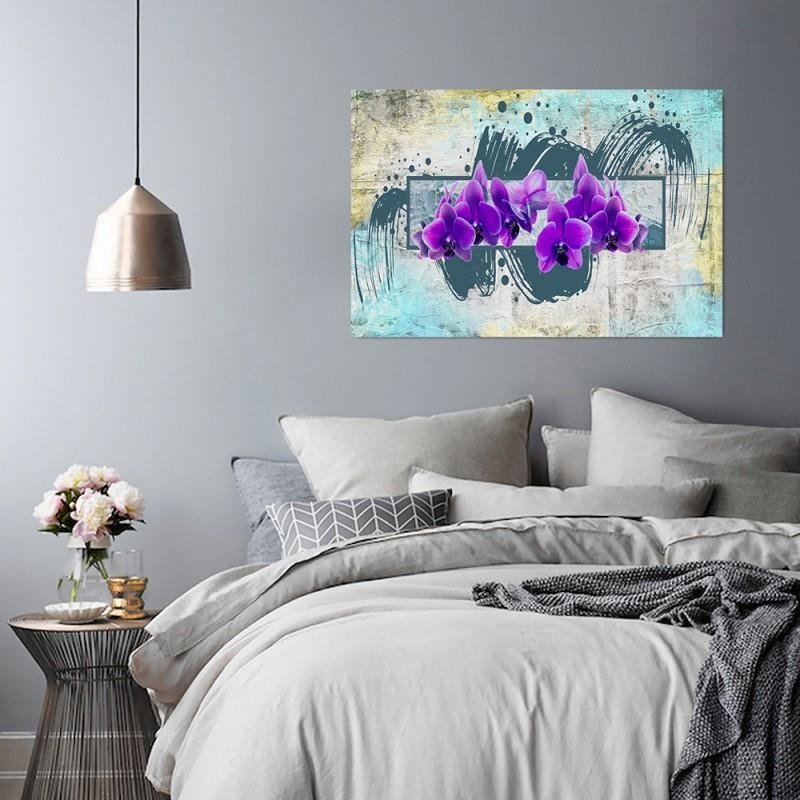 Dekoratīvais panelis - Purple Flowers 2 