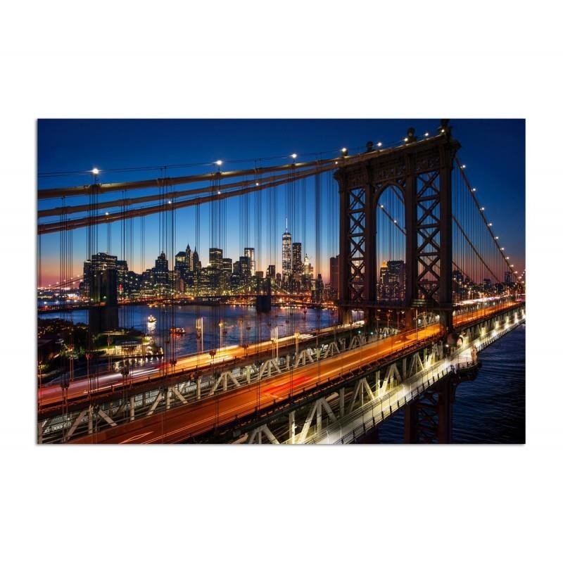 Dekoratīvais panelis - Sunset Over Brooklyn Bridge 