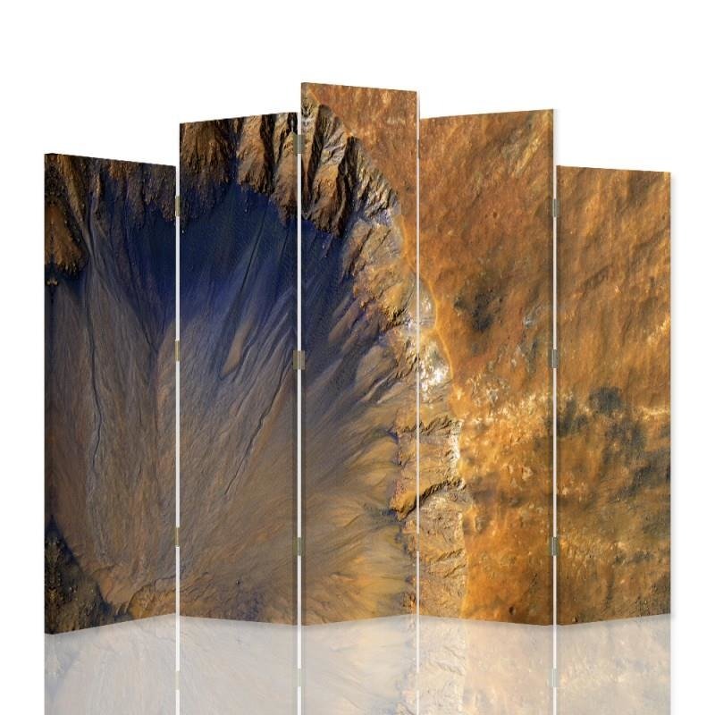 Decorative Aizslietnis, 5 paneļi, Divpusējs, 360 ° rotējošas eņģes, kanva, Structural Abstraction 1 