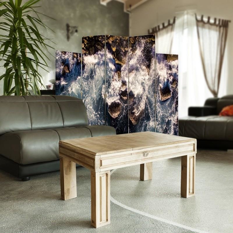 Decorative Aizslietnis, 5 paneļi, Divpusējs, 360 ° rotējošas eņģes, kanva,  360, Abstract Aqueous 1 