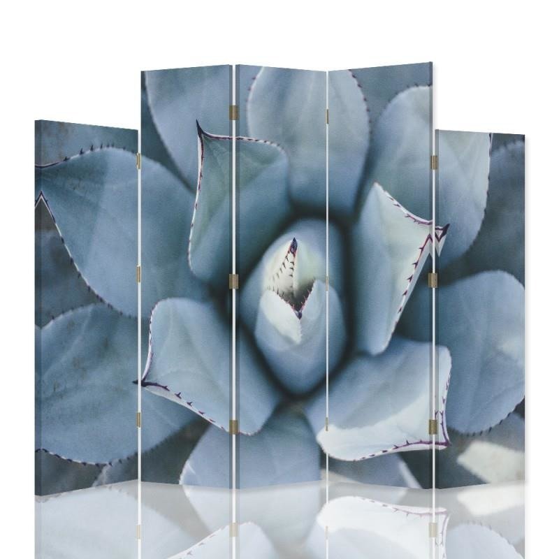 Decorative Aizslietnis, 5 paneļi, Divpusējs, 360 ° rotējošas eņģes, kanva, Agave 