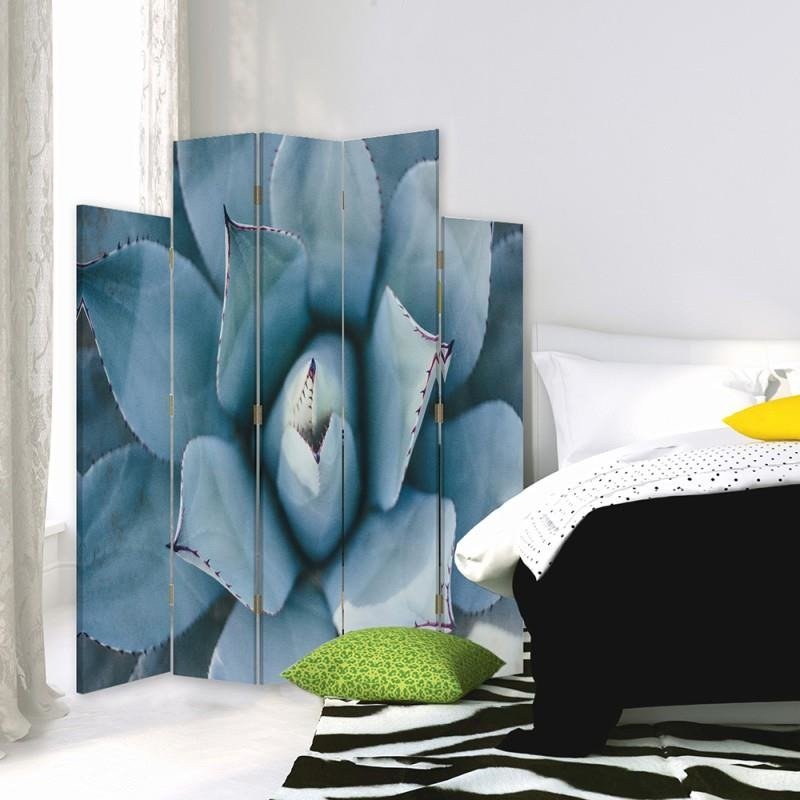 Decorative Aizslietnis, 5 paneļi, Divpusējs, 360 ° rotējošas eņģes, kanva, Agave 