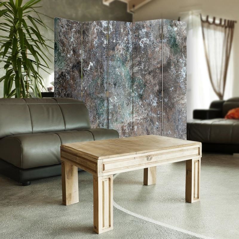 Aizslietnis, 5 paneļi, Divpusējs, 360 ° rotējošas eņģes, kanva, Concrete Wall 