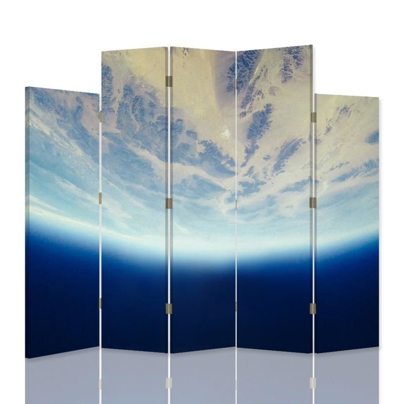 Decorative Aizslietnis, 5 paneļi, Divpusējs, 360 ° rotējošas eņģes, kanva, Dynamic Sky 