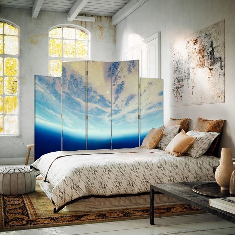 Decorative Aizslietnis, 5 paneļi, Divpusējs, 360 ° rotējošas eņģes, kanva, Dynamic Sky 
