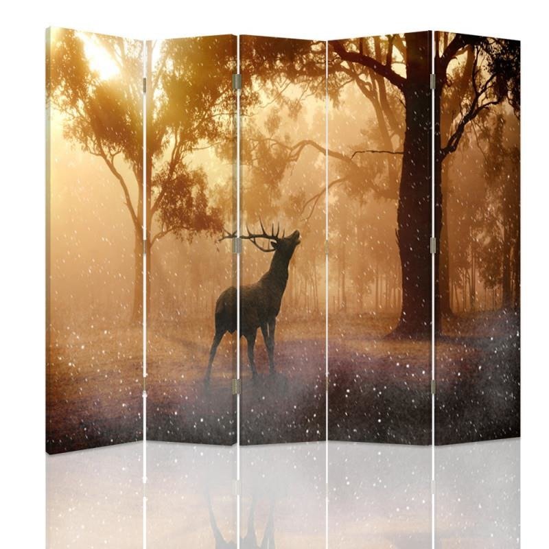Aizslietnis, 5 paneļi, Divpusējs, 360 ° rotējošas eņģes, kanva, The Deer Rut 
