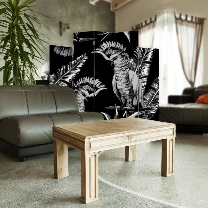 Decorative Aizslietnis, 5 paneļi, Divpusējs, 360 ° rotējošas eņģes, kanva, Bird Hussars 