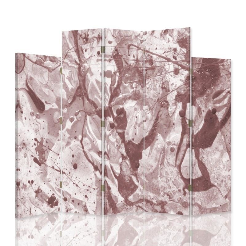 Decorative Aizslietnis, 5 paneļi, Divpusējs, 360 ° rotējošas eņģes, kanva, Spilled Paint 
