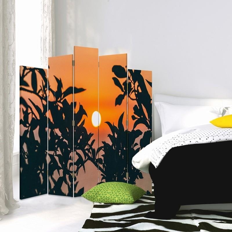 Decorative Aizslietnis, 5 paneļi, Divpusējs, 360 ° rotējošas eņģes, kanva, Sun For Plants 