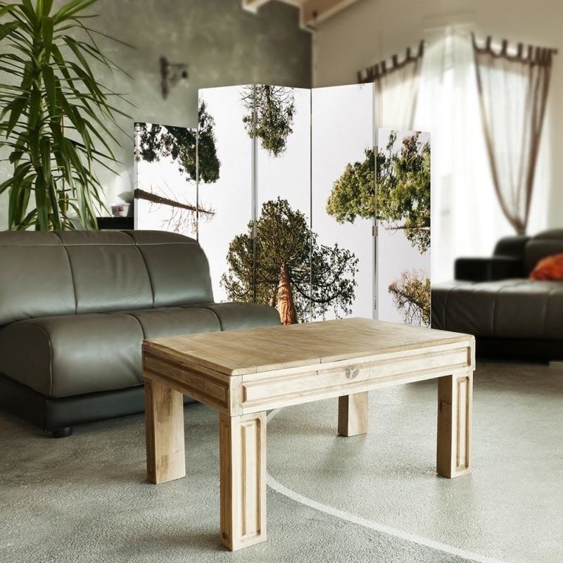 Decorative Aizslietnis, 5 paneļi, Divpusējs, 360 ° rotējošas eņģes, kanva, Pine In Perspective 