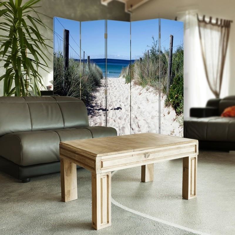 Aizslietnis, 5 paneļi, Divpusējs, 360 ° rotējošas eņģes, kanva, Path Dunes 