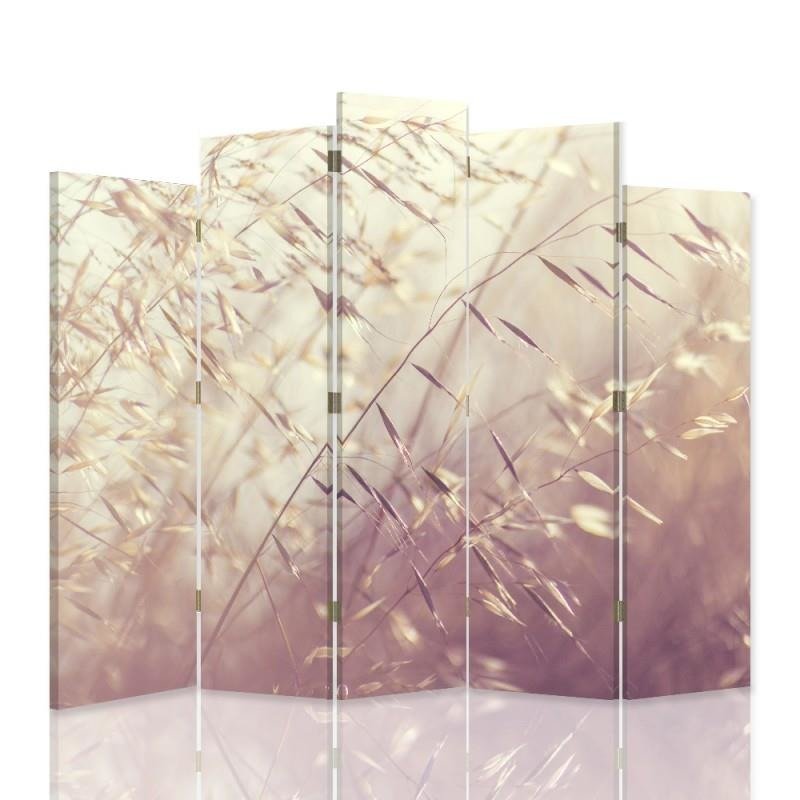 Decorative Aizslietnis, 5 paneļi, Divpusējs, 360 ° rotējošas eņģes, kanva, Thriving Blades Of Grass 3 