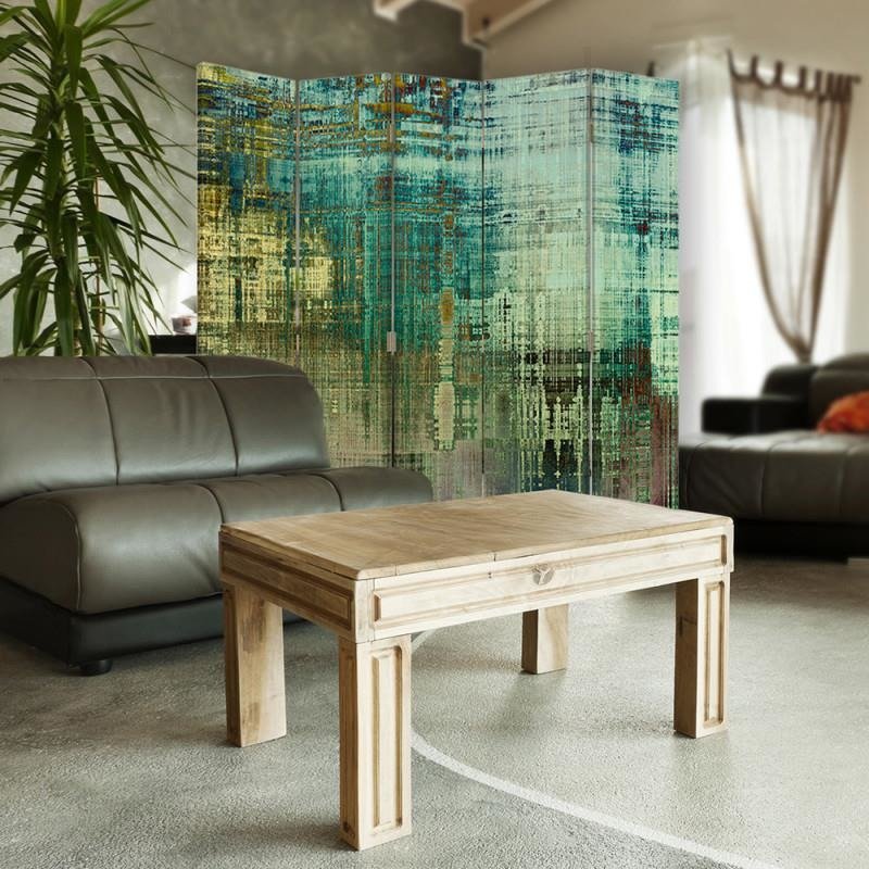 Aizslietnis, 5 paneļi, kanva, Abstract - Green Fantasy 