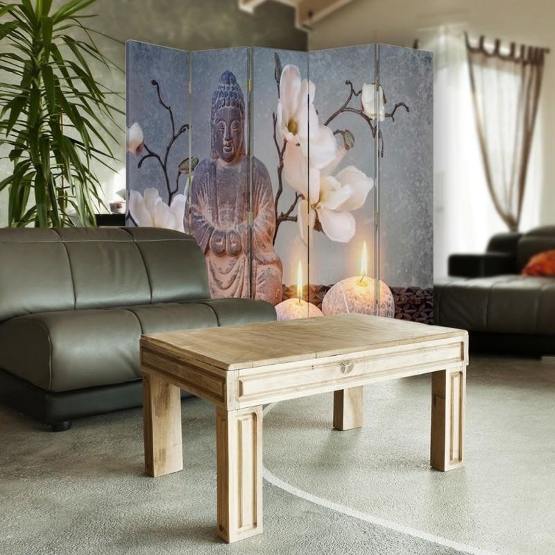 Aizslietnis, 5 paneļi, kanva, Buddha 