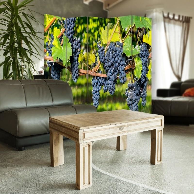 Aizslietnis, 5 paneļi, kanva, Dark Grapes 