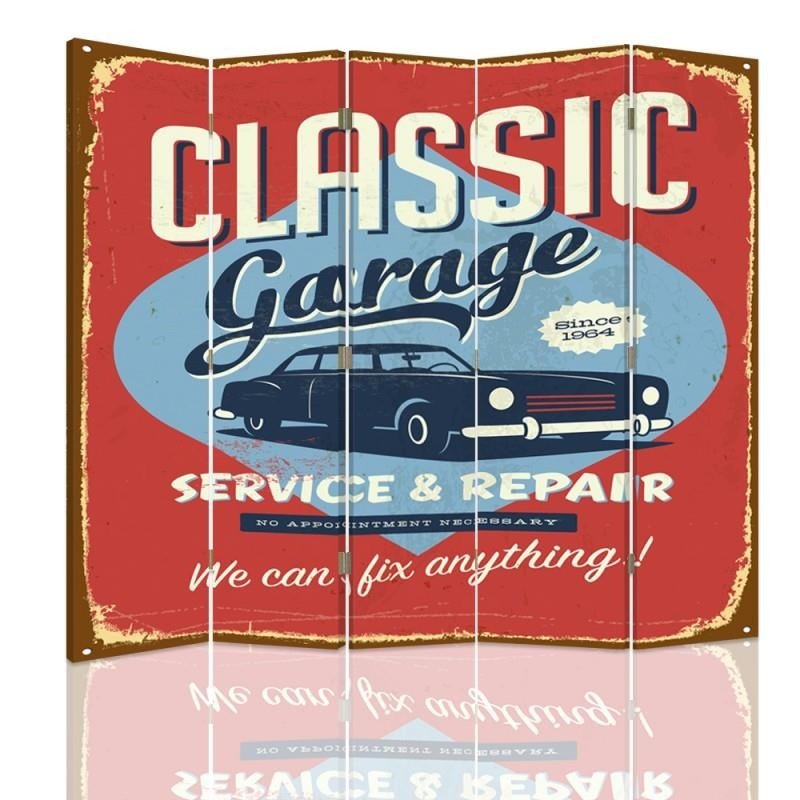Aizslietnis, 5 paneļi, kanva, Classic Garage 