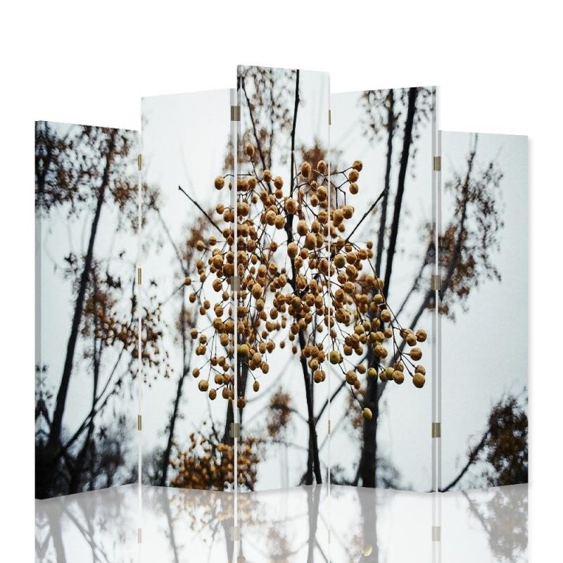 Decorative Aizslietnis, 5 paneļi, kanva, Fruit Trees 