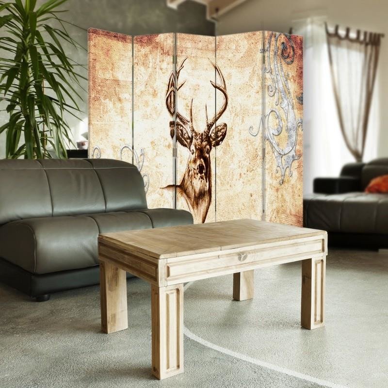 Aizslietnis, 5 paneļi, kanva, Head Deer 1 