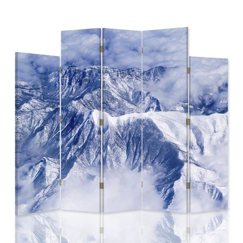 Decorative Aizslietnis, 5 paneļi, kanva, Mountains In The Clouds 