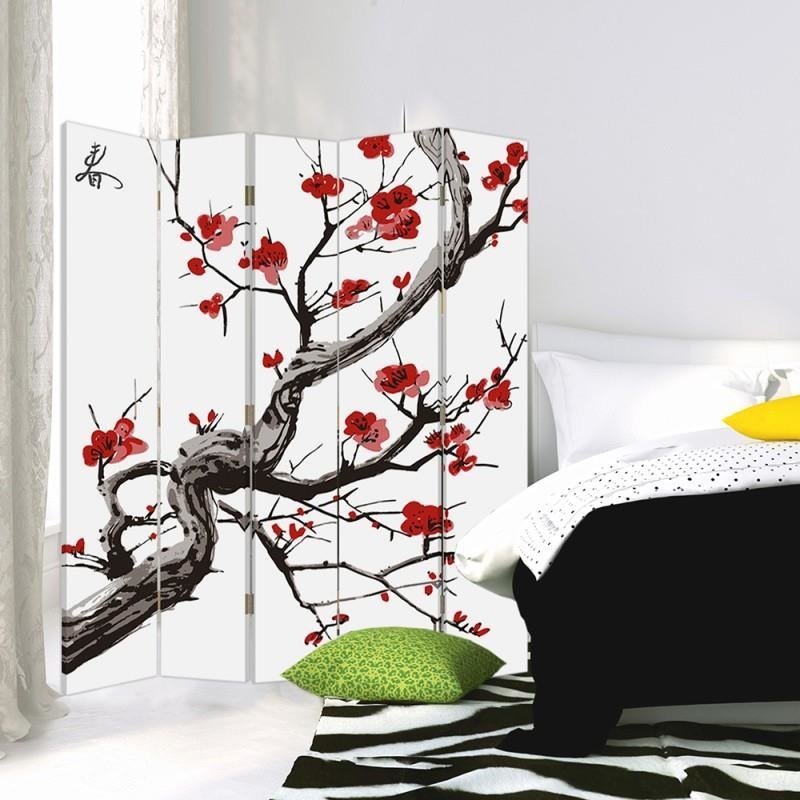 Aizslietnis, 5 paneļi, kanva, Japanese Cherry 2 