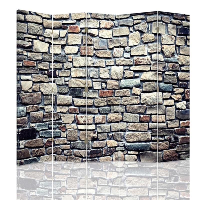 Aizslietnis, 5 paneļi, kanva, Stone Wall 