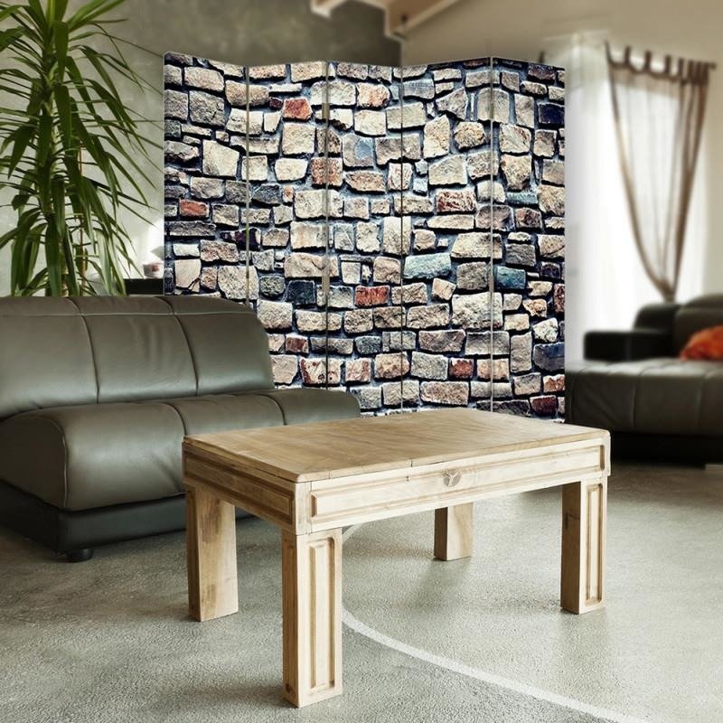 Aizslietnis, 5 paneļi, kanva, Stone Wall 