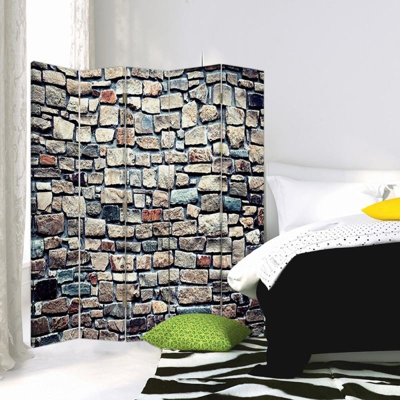 Aizslietnis, 5 paneļi, kanva, Stone Wall 