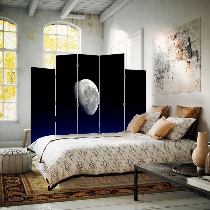 Decorative Aizslietnis, 5 paneļi, kanva, Moon 