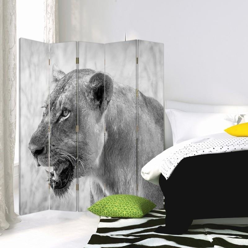 Aizslietnis, 5 paneļi, kanva, Lioness 