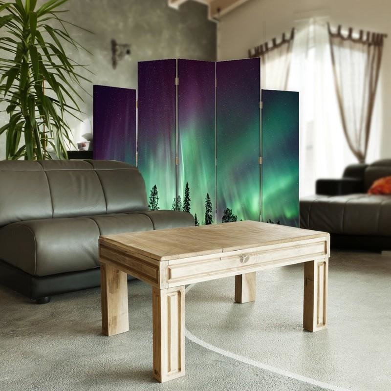 Decorative Aizslietnis, 5 paneļi, kanva, Luna Over The Forest 