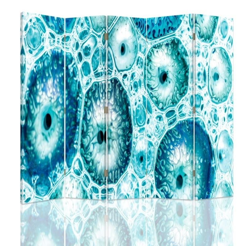 Aizslietnis, 5 paneļi, kanva, Blue Pattern 