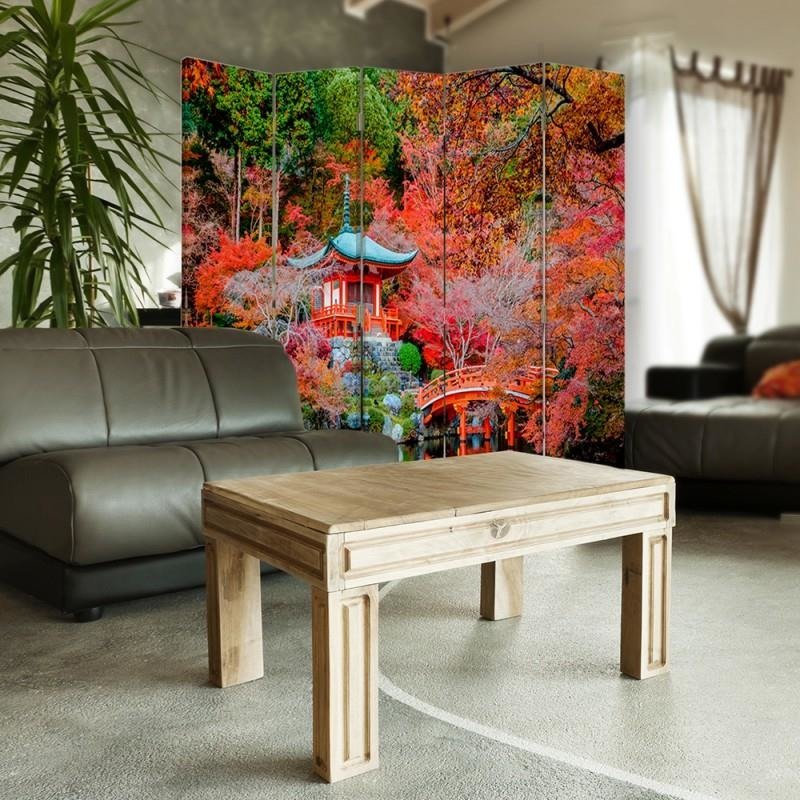 Aizslietnis, 5 paneļi, kanva, Garden In The Japanese Style 