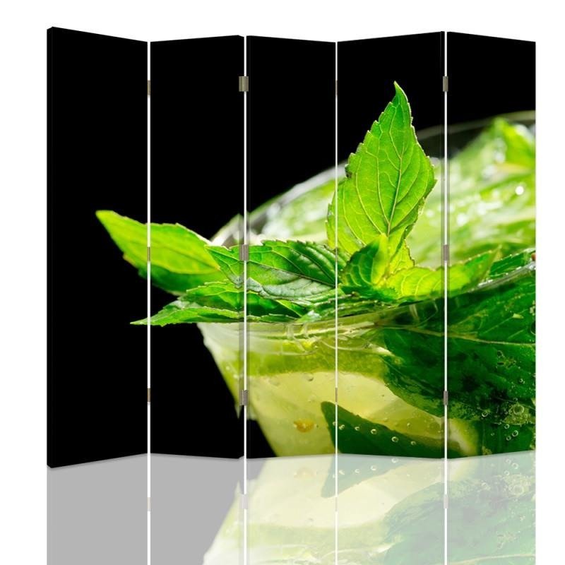 Aizslietnis, 5 paneļi, kanva, Refreshing Mint 