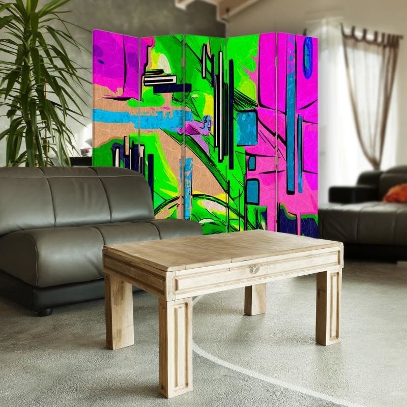 Aizslietnis, 5 paneļi, kanva, Landscape Abstract 