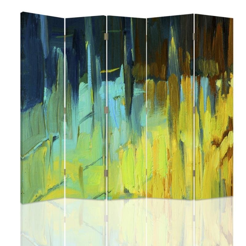 Aizslietnis, 5 paneļi, kanva, Landscape Abstract 2 