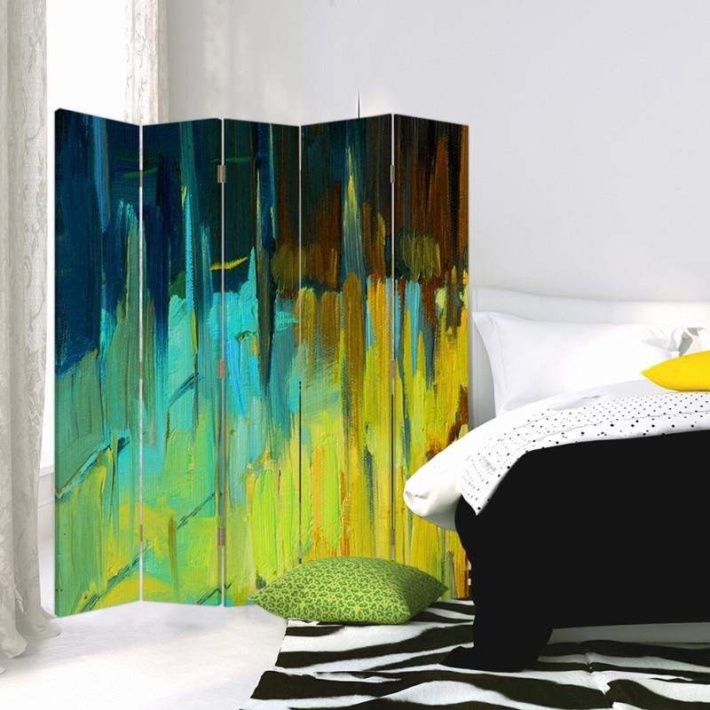 Aizslietnis, 5 paneļi, kanva, Landscape Abstract 2 