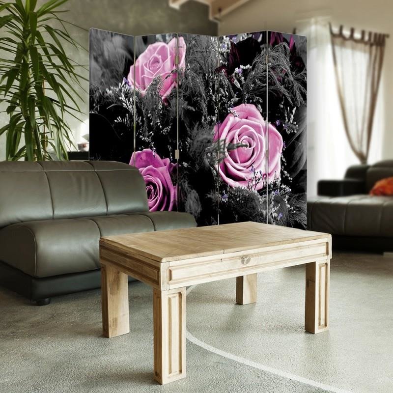 Aizslietnis, 5 paneļi, kanva, Roses 