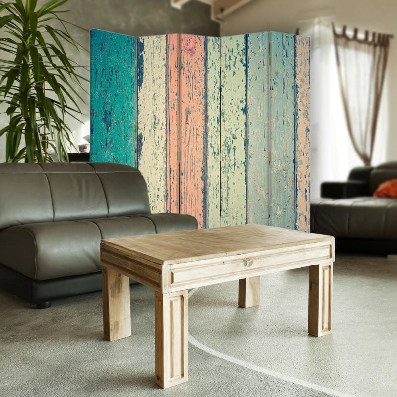 Aizslietnis, 5 paneļi, kanva, Rustic Plank 