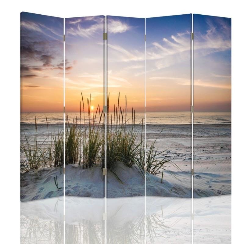 Aizslietnis, 5 paneļi, kanva, Grass On The Beach 
