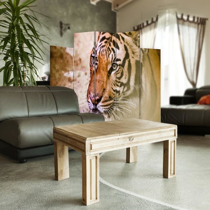 Decorative Aizslietnis, 5 paneļi, kanva, Tiger 