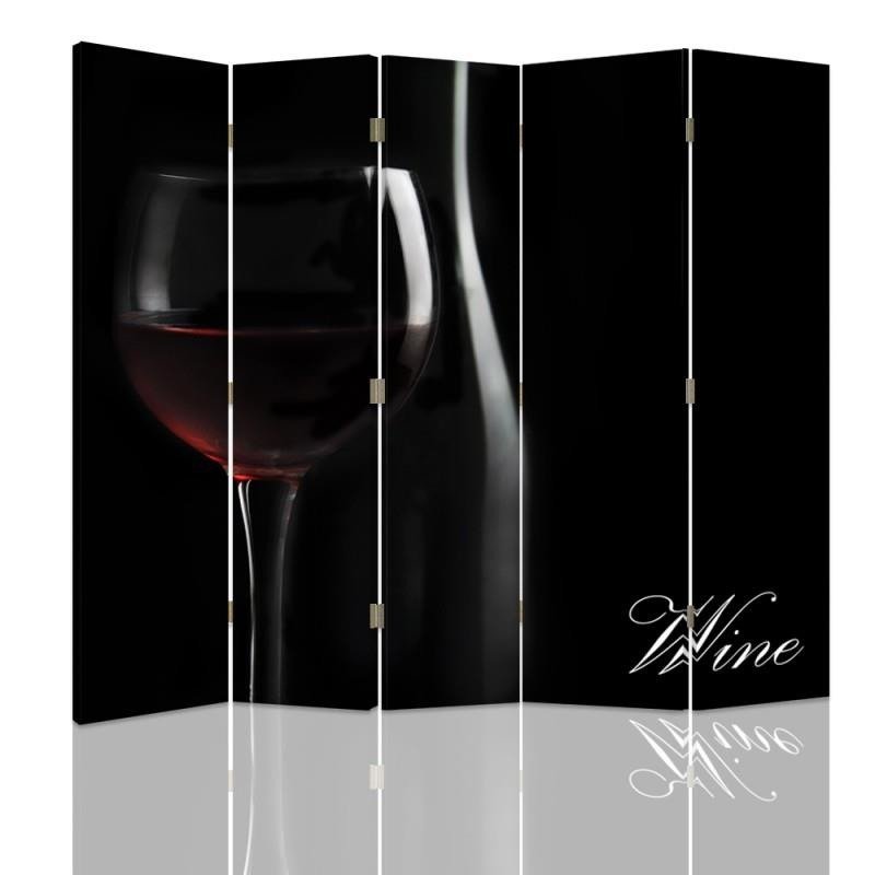 Aizslietnis, 5 paneļi, kanva, Wine 