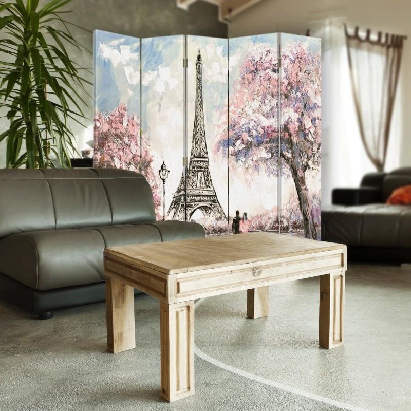 Aizslietnis, 5 paneļi, kanva, Spring In Paris 