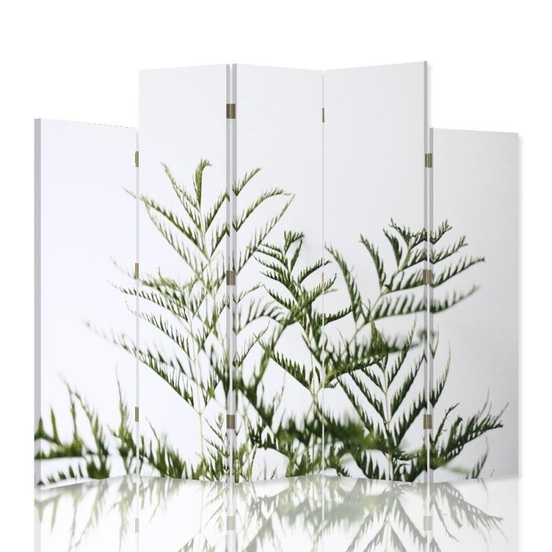 Decorative Aizslietnis, 5 paneļi, kanva, Green Plant 
