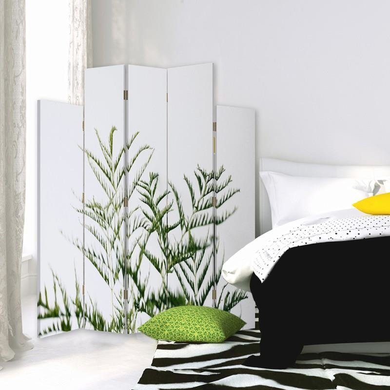 Decorative Aizslietnis, 5 paneļi, kanva, Green Plant 