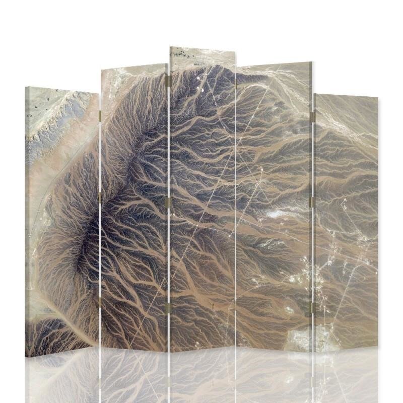 Decorative Aizslietnis, 5 paneļi, Divpusējs, kanva, Structural Abstraction 2 