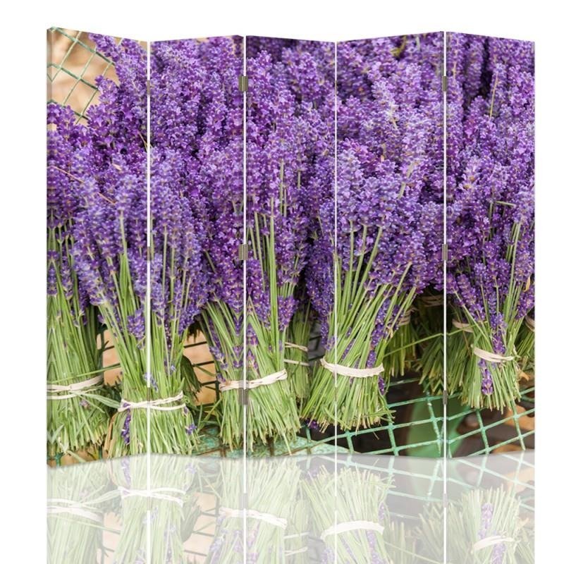 Aizslietnis, 5 paneļi, Divpusējs, kanva, Bunch Of Lavender 2 