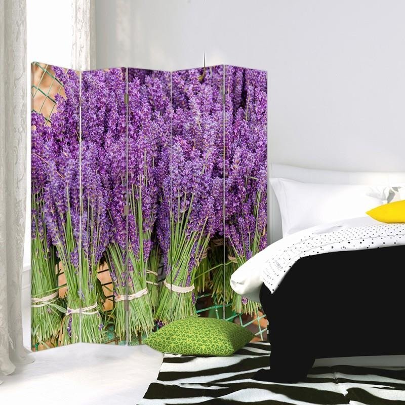 Aizslietnis, 5 paneļi, Divpusējs, kanva, Bunch Of Lavender 2 