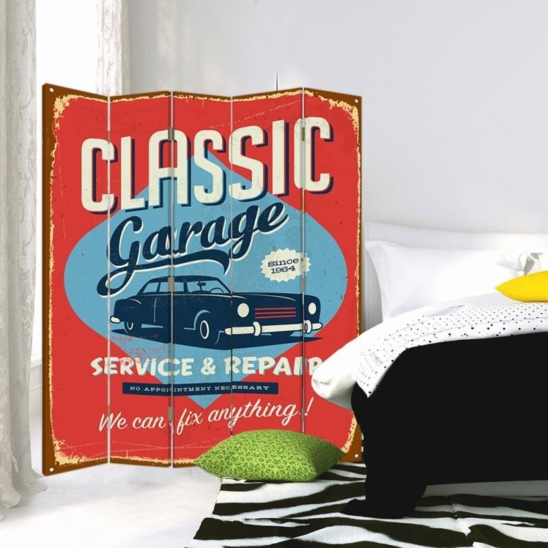 Aizslietnis, 5 paneļi, Divpusējs, kanva, Classic Garage 