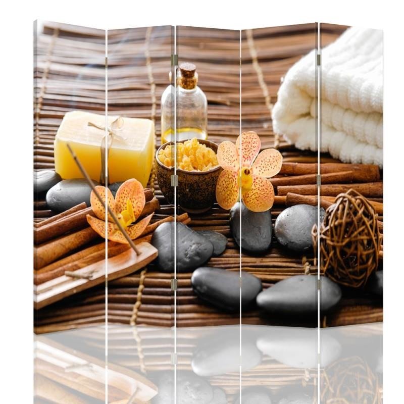 Aizslietnis, 5 paneļi, Divpusējs, kanva, Spa Accessories 